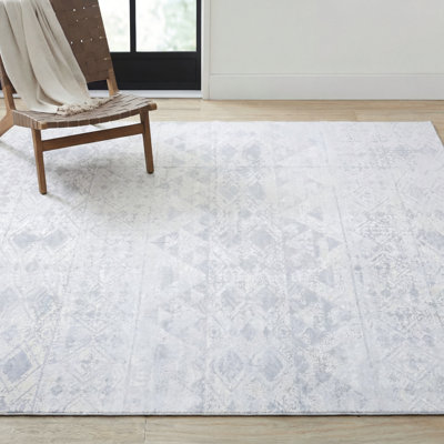 8'X10' Machine Woven Non-Slip Geometric Area Rug