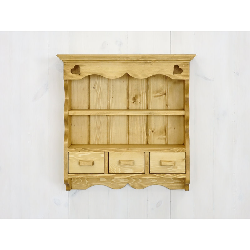 Dambrosio 2 -Piece Spruce Solid Wood Tiered Shelf
