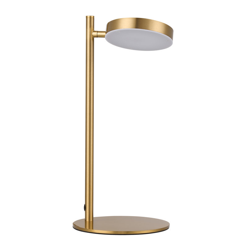 Koralle Metal Desk Lamp, Aged Brass