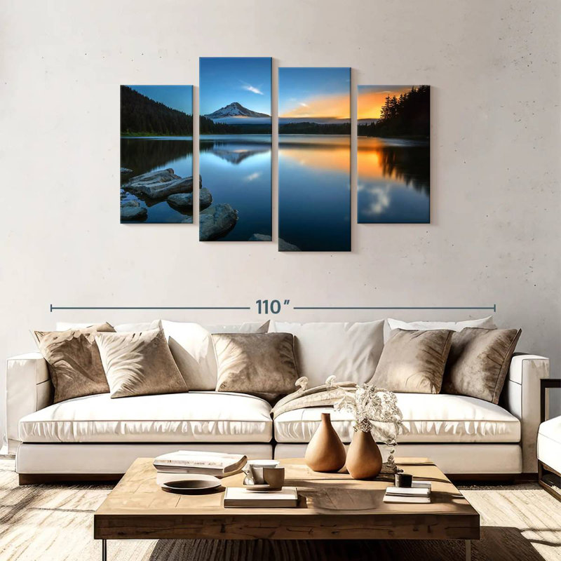 Alvord Trillium Lake Oregon, 48" H x 75" W