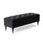 Safar Wide Tufted Rectangle Ottoman Storage Bench – Upholstery Plush Velvet Shoe Bench with Black Turned Wooden Legs-128793882-128793879-108634782