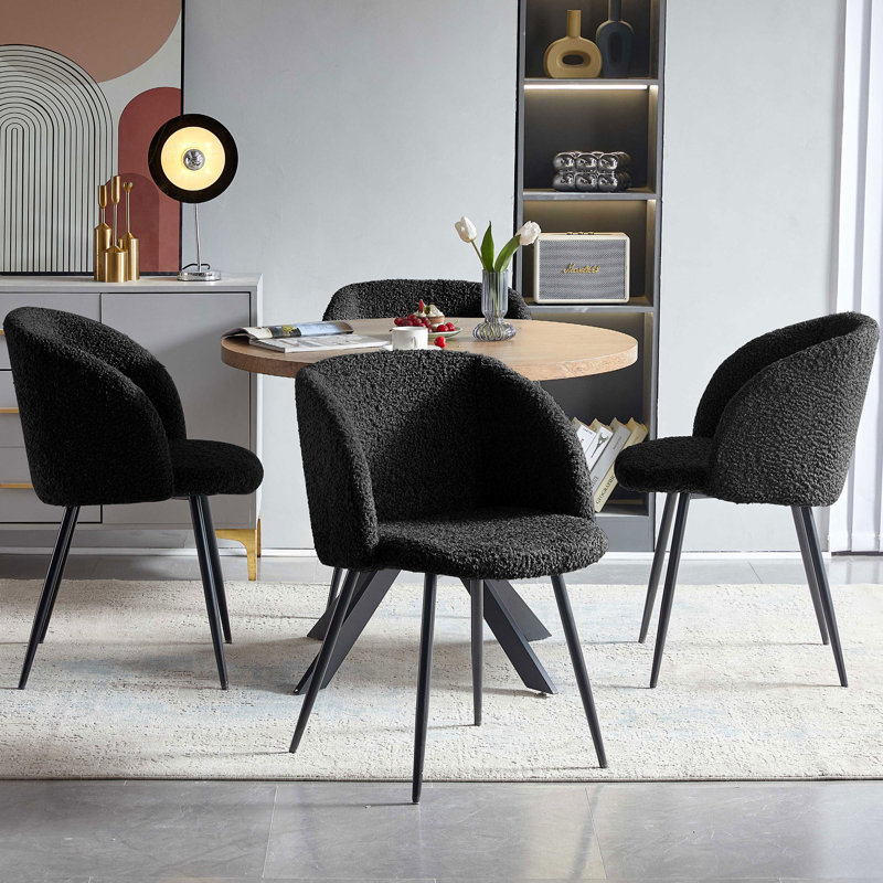 Carlisle Round Pedestal Dining Table Set, 5 Pieces: Table, 4 Chairs