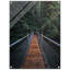 Suspension Bridge, impression d'art mural - paysage panoramique, affiche - pont architectural, vue sur la nature, impression de voyage - décoration murale inspirée du voyage - art mural minimaliste moderne - cadeau de photographie de nature urbaine-1524238360-1524238435