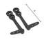 Porte-escalier solide en aluminium poli pour tapis (paquet de 13)