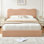 Lit plateforme tapissier Hayden