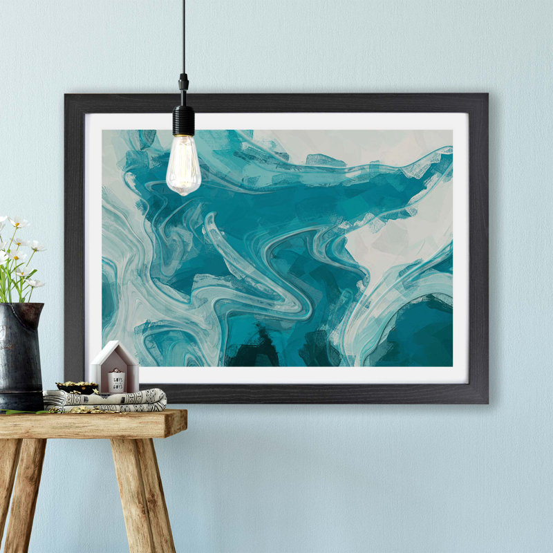 Sea Dreams - Single Picture Frame Painting, Black, 24cm H x 33cm W x 2cm D