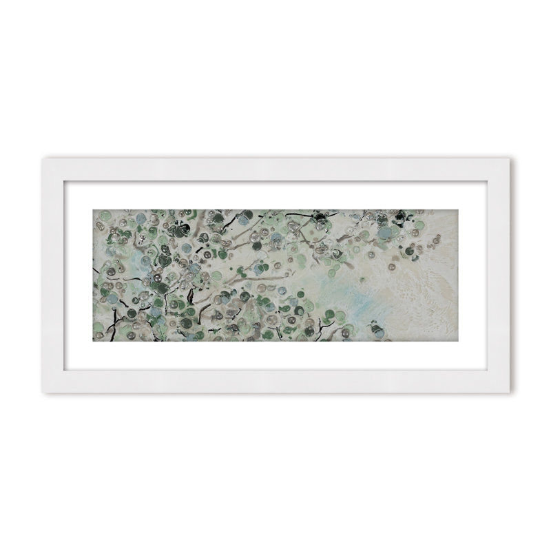 Nature Inspired "Dappled Canopy" Canvas Wall Art By , 16" H x 8" W, Framed Print, Beige