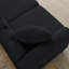 Canapé Chesterfield 79 po en velours noir pour salon, canapé 3 places