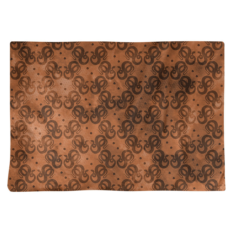 Napperon en coton 18 po serpents, Orange