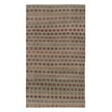 Distressed One-of-a-Kind 5'3X9'1 Hand Knotted Area Rug