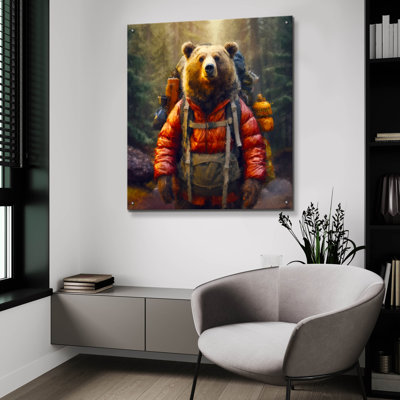 'Hike 4' by Sean Parnell Acrylic Glass Wall Art, 36" x 36"