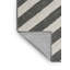  Tapis lavable rayé gris acier et blanc-506585347