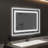 Abriele Wall Mount Mirror with LED Lights, 3 Color Mode Lights, Dimmer, Defogger, Memory Function for Bathroom-1177673257