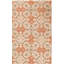 Asian Fusion Hand-Knotted Wool Olive/Red Area Rug