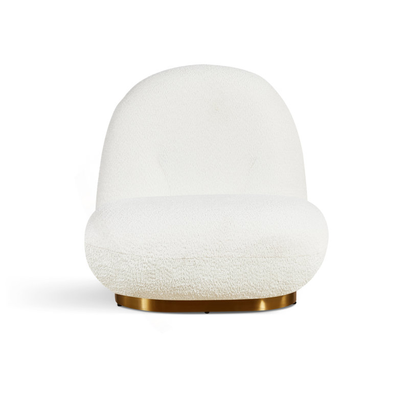 Méridienne Leif White Plush Glam
