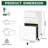 3-Drawer Mobile File Cabinet With Lock, All-Steel Metal Storage On Wheels, Two Shallow & One Deep Drawer For Office/Home, Fully Assembled, 110Lbs/Drawer, Anti-Tip Design