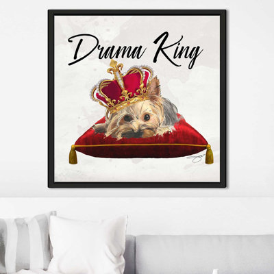 " Drama King Yorkie (Square) " by Jodi