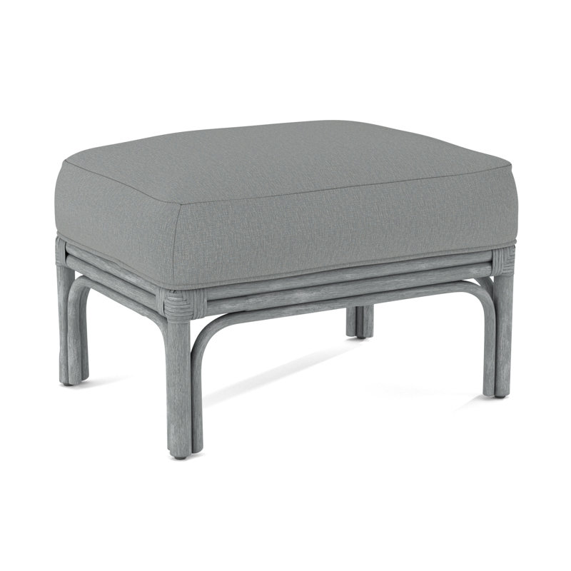 Boca Ottoman, Brown Geometric, 0456-33, Nickel