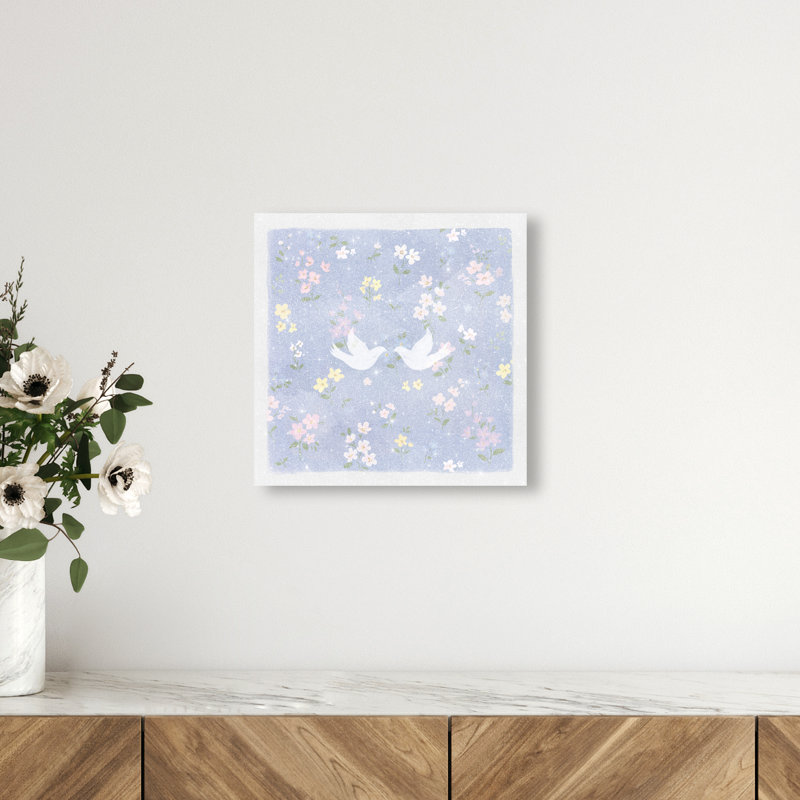 Love Doves Print by Oliver Gal, 12"H x 12"W, Gallery Wrapped