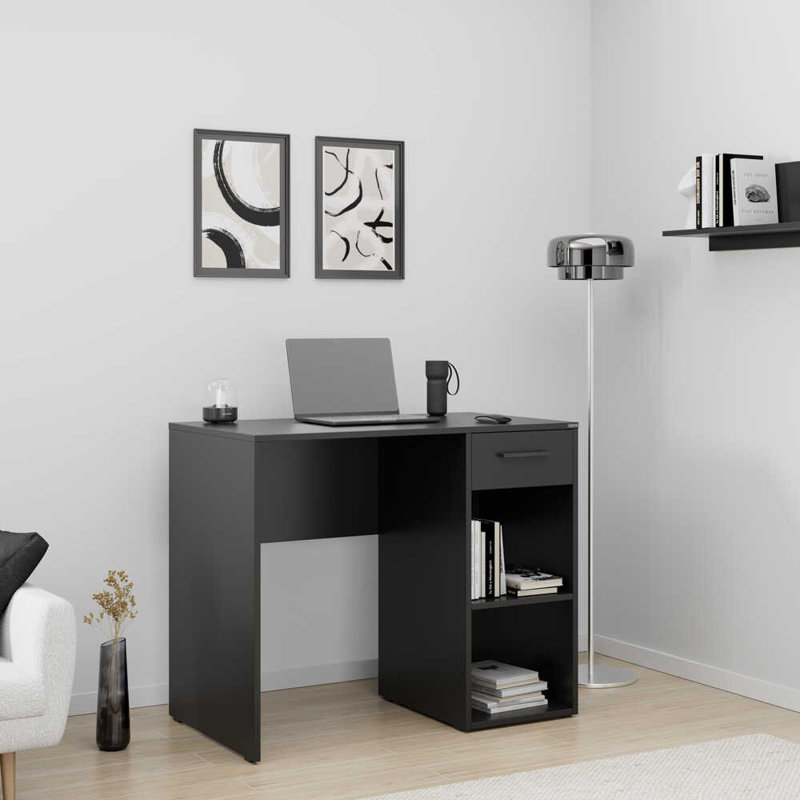 Bureau d'étudiant, Gris, H 75 po x l 90 po x P 52 po