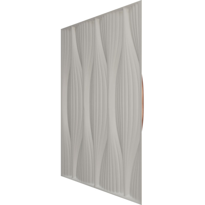 Panneau mural 3D décoratif Willow EnduraWall, Rose champagne métallique nacré universel