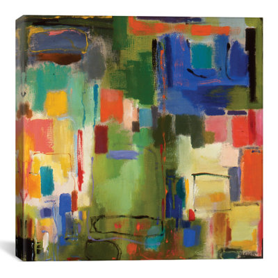 « color dissertation » par kim parker, reproduction d’art sur toile tendue en vert