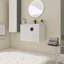 Meuble-lavabo mural 28 po avec lavabo en céramique et porte à fermeture en douceur 28 po