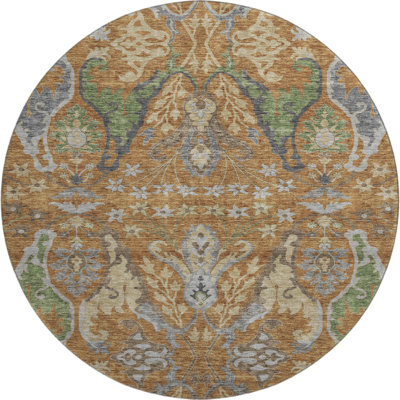 Premium Machine Washable Gurubaksh AMF1153 Global Rug