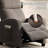 27" Wide Upholstered Manual Push Back Recliner With Side Pocket-1034245081