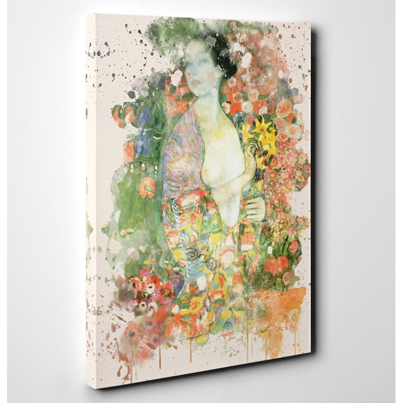 Gustav Klimt - Wrapped Canvas Painting, 50cm H x 35cm W
