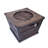 Square Fire Pit - Brown Wood Pattern - 40,000 BTU (23.75'' H x 32'' W)