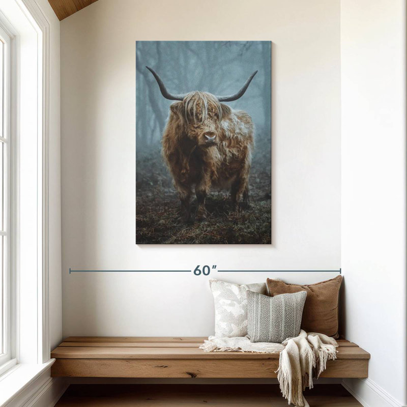 Forest Highland Cow, H 45 po x l 30 po