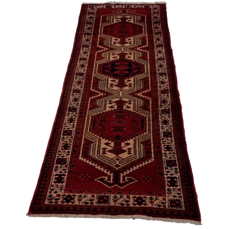 Hand Woven Cotton and Wool Oriental Area Rug