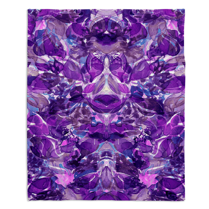 Couverture sherpa douce enchanted forest vii, l 68 po x L 80 po