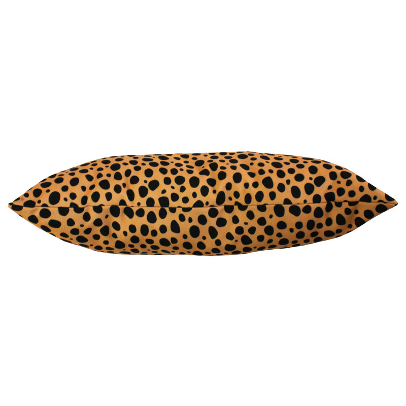 Emer Animal Print Reversible Throw Pillow, Tan