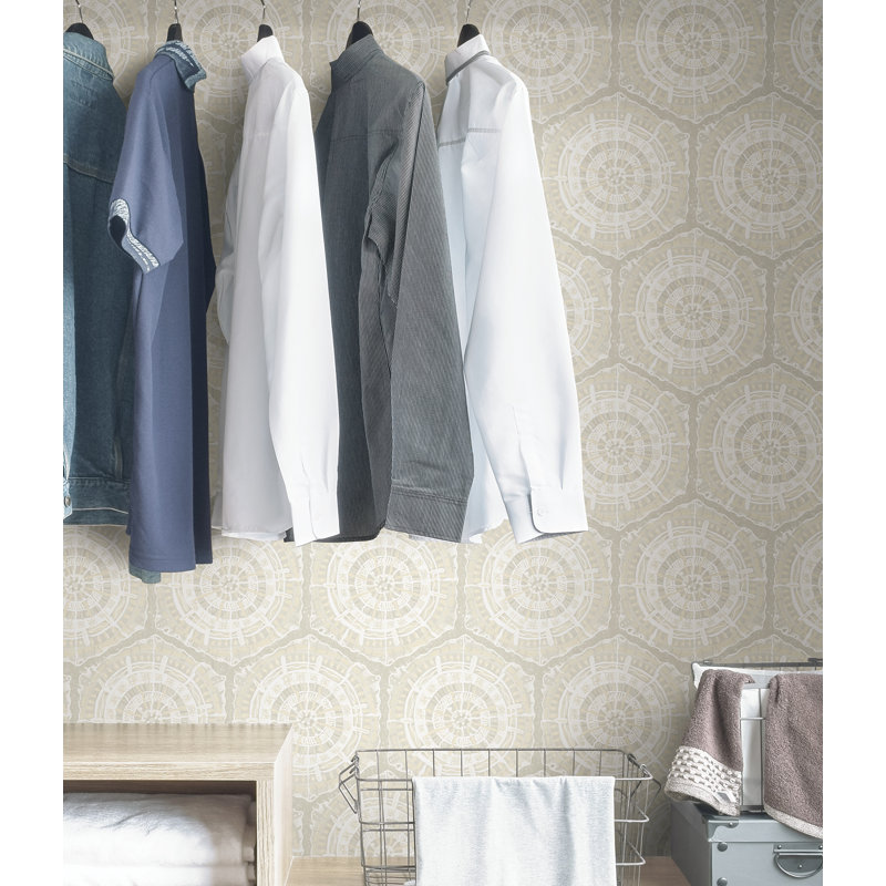 Papier peint adhésif Peach Harmony, gris