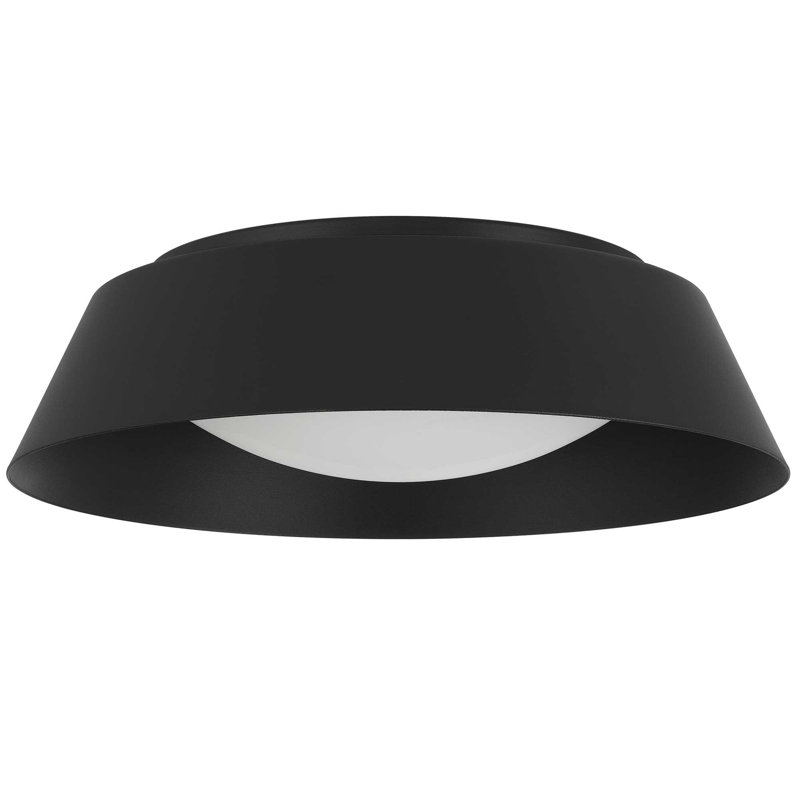 Plafonnier encastré 15 po à DEL noir