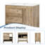 Meuble-lavabo 30 po à grain de bois avec lavabo en céramique, tiroir et tablette ouverte