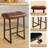 Faux Leather Wide Cushion Bar Stool With Metal Frame-2033878889