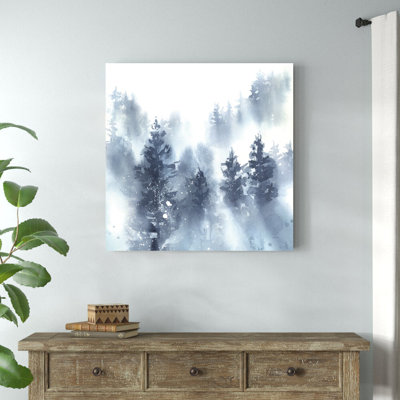 «Misty Forest II» par Katrina Pete - peinture sur toile tendue
