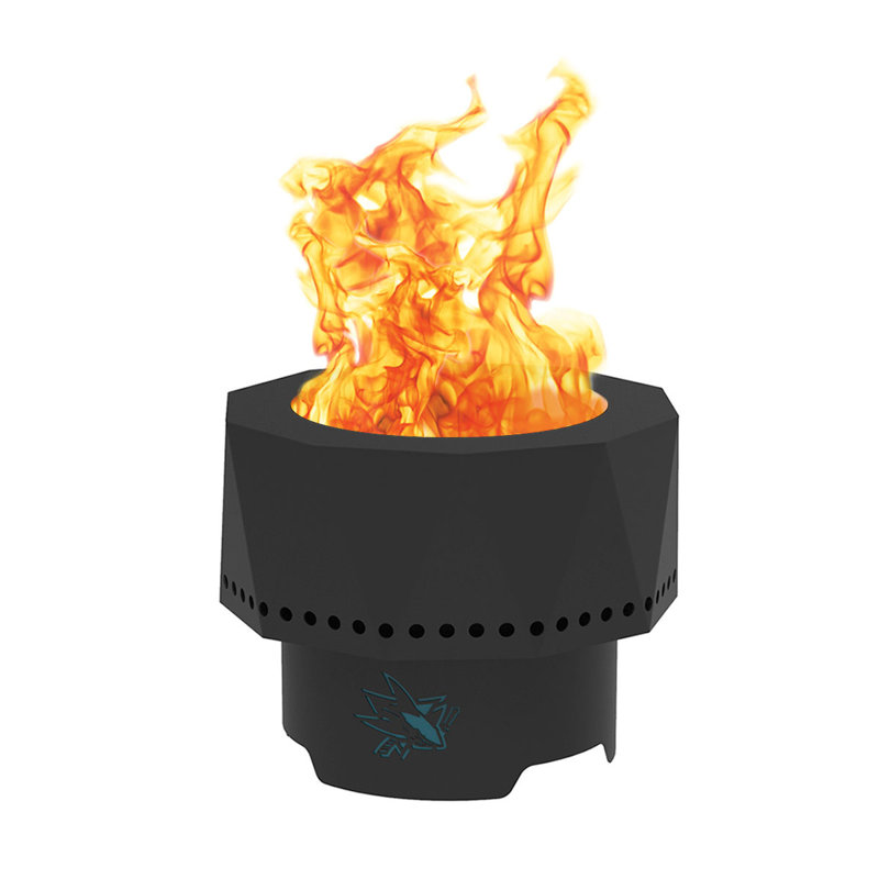 Steel Wood Burning Fire Pit, San Jose Sharks