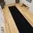 Homeline Non-Slip Rubberback Custom Cut Extra Long Halllway Runner Rug, Black-1197852481