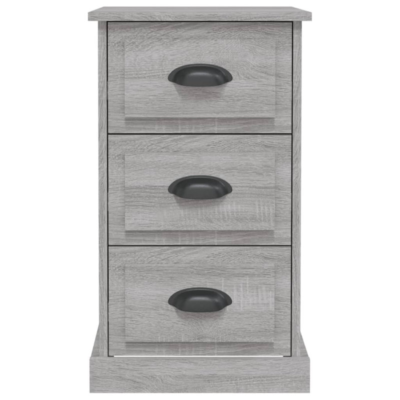 Curci 39cm W Manufactured Wood Bedside Table, Grey Sonoma