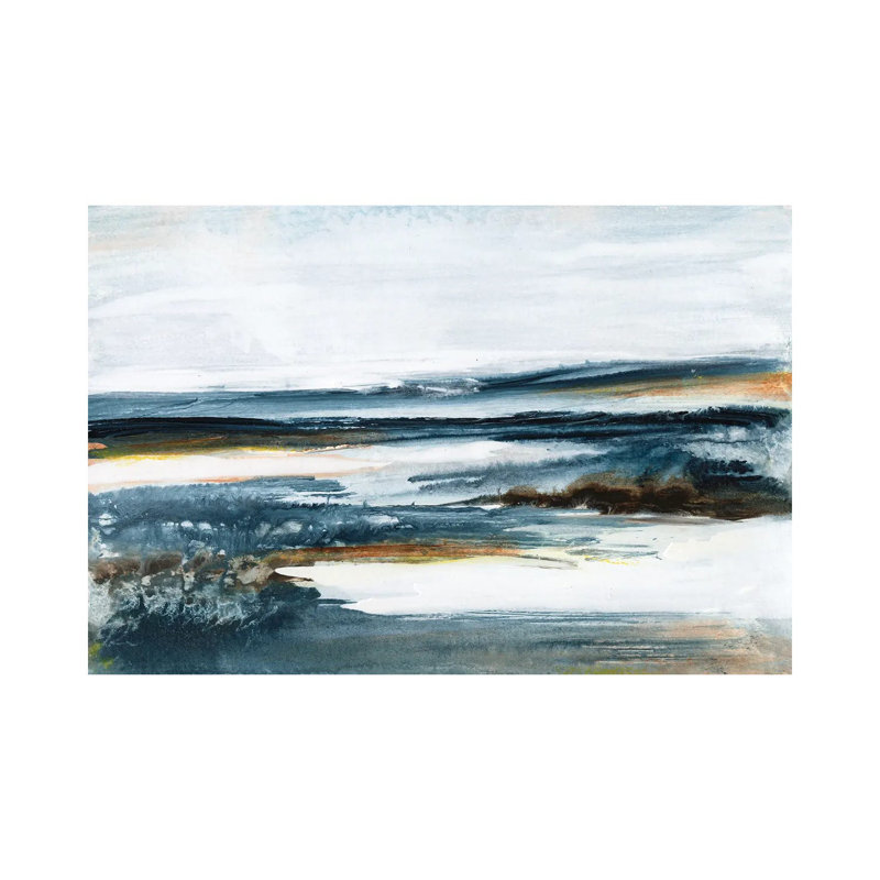 Ocean Blues II by Lila Bramma - Wrapped Canvas Painting, 20.32 cm H x 30.48 cm W