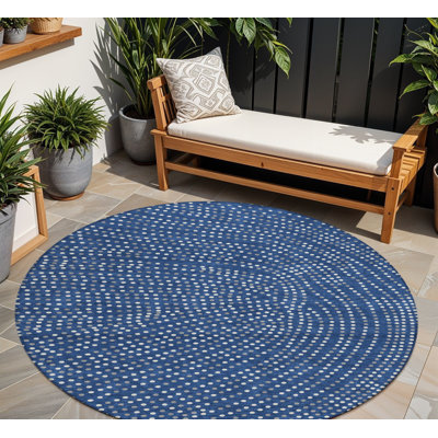 Tapis intérieur lavable à pois 8 po