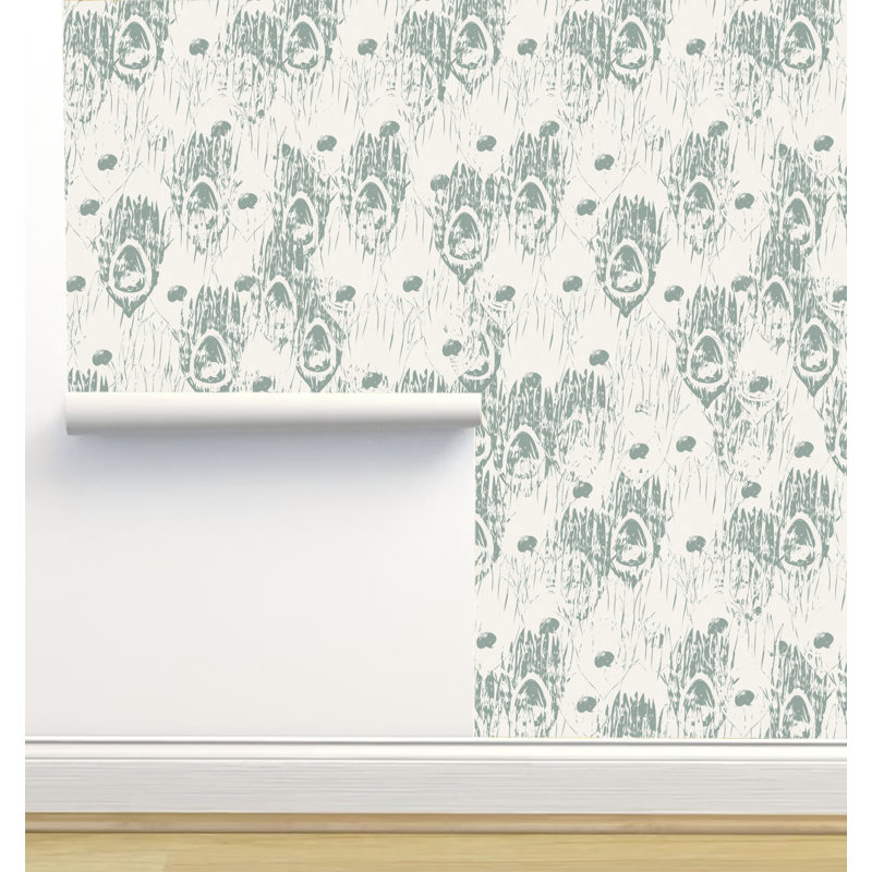 Rouleau de papier peint adhésif 12 pi x 2 pi Monor Designs, Vert menthe