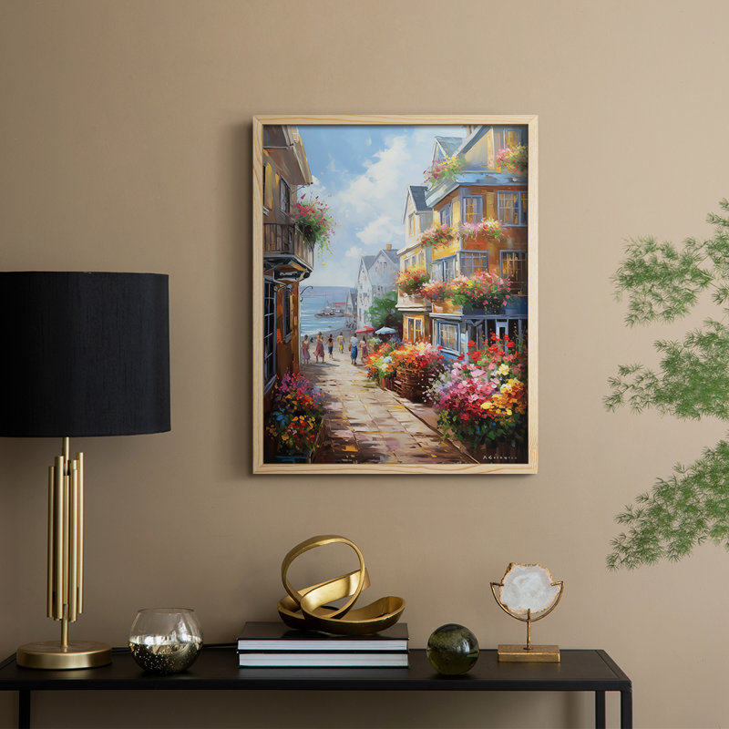«LANDSCAPES Series CCLxxxi», reproduction encadrée - bois massif, Naturel, H 15 po x l 12 po