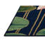 Tapis bleu botanique lavable à la machine-358932241