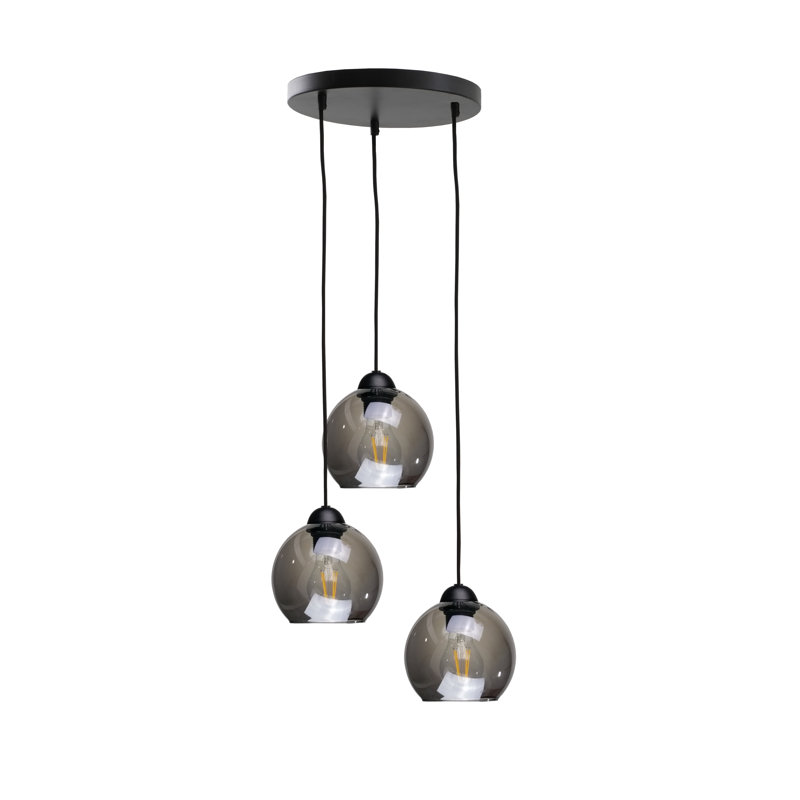 Sodus 3 - Light Cluster Pendant, Black