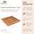 Square Teak Wood Plate - Large (Set Of 2)